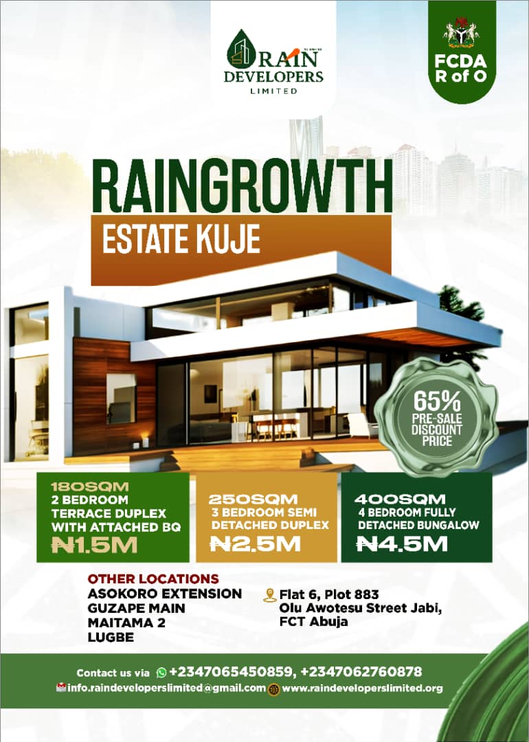 RAIN GROWTH ESTATE, KUJE